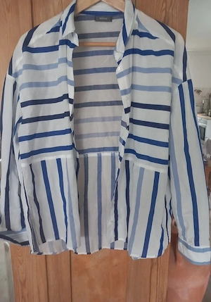 Tolle, leichte Sommerbluse, Tunika gestreift