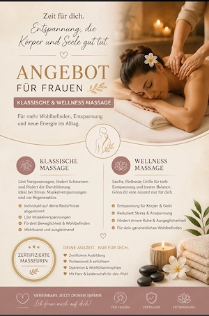 Massage für Sie von ihr! 