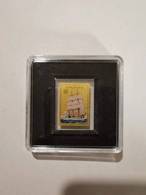 Goldbarren berühmte Segelschiffe "Gorch Fock" 1:500 oz 999er Feingold