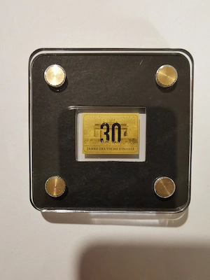 Goldbarren "30 Jahre deutsche Einheit" 1:500 oz 999er Feingold
