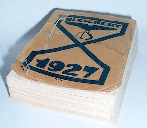 Adolf Bleichert Leipzig, Kalender 1927