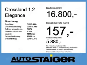 Opel Crossland 1.2 Elegance LED Navi SHZ Rückfahrkam. Bild 4