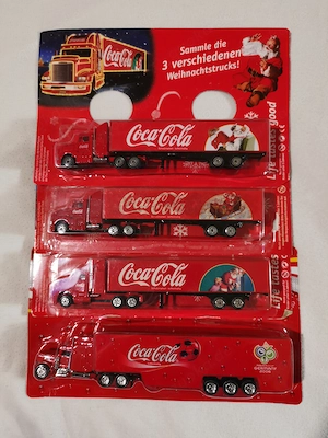 4 x "Coca-Cola-Trucks" - Modelle 1:87