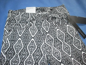 NEU mit ETIKETT Inka Azteken Ethno Boho Röhren Jegging Skinny Jeans Hose ROSNER 34  XS schwarz weiß
