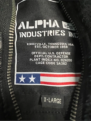 Alpha Industries Feldjacke Parka Schwarz XL Bild 4