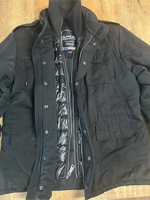 Alpha Industries Feldjacke Parka Schwarz XL Bild 3