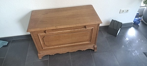 Schuhschrank   Sitzbank massiv Eiche