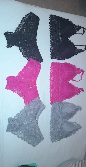 Höschen Unterwäsche Weiß Frauen Damen String Slip Tanga getragen M