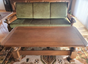 Sofa + Tisch + 2 Sessel     zu verschenken