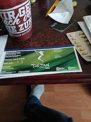 Verkaufe hier 2 Musicel Karten für Tarzan  in Hamburg mit Hotel Übernachtung für 2 Personen