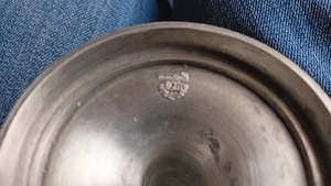 Zinnbecher 95% -- 18 cm - 369gr.-- 14 cm - 299 gr. -- 9 cm -- 138 gr. schöne MOTIVE 
