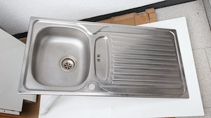 Spülbecken Edelstahl 100x50cm gut erhalten
