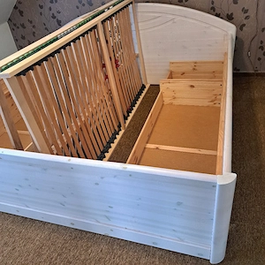 Doppelbett 200x200 cm weiß