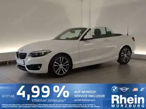 BMW 218 i Cabrio Sport Line Navi/LED/AHK/SHZ/PDC v+h Navi/