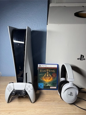 PlayStation 5 Disc Edition (CFI-1016A) Bundle inkl. Elden Ring , Headset & OVP