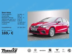 SEAT Ibiza Style Edition 1.0 TSI LED+PDC+FULL LINK