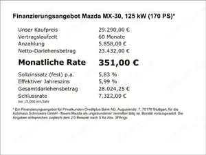 Mazda MX-30 REV+MAKOTO+MATRIX+KAMERA+HEAD-UP+AKTION!! Bild 4