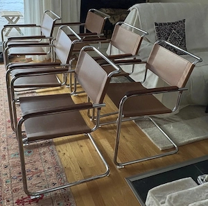 Thonet-Designtraum_ Sechs Freischwingerstühle S34