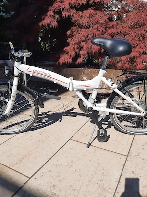 Zwei Falt-Fahrräder 20 Zoll, Propheten weiss, Alu Genießer 1.22, Kettenschaltung  ShimanoNexus Inter