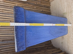 Keramikkübel blau, massiv Bild 2