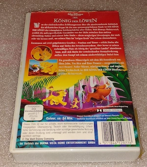 VHS  - Disney - Der König der Löwen...  Bild 2