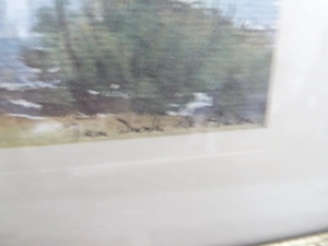 1   kleines  Aquarell  -  Landschaftsbild       signiert    Bild 3