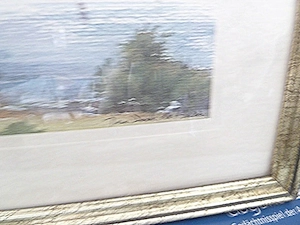 1   kleines  Aquarell  -  Landschaftsbild       signiert    Bild 2