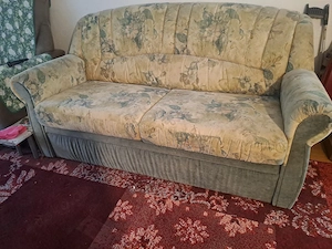 Sehr seltens Schlafcouch zweisitzer mit Bettkasten Federkern  Bild 2