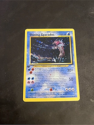 shining Gyarados Holo 1.edition Pokemon karte
