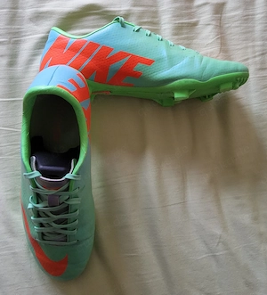 Fußballschuhe  Nike  Mercurial  -  Gr.  42,5  -  türkis - orange