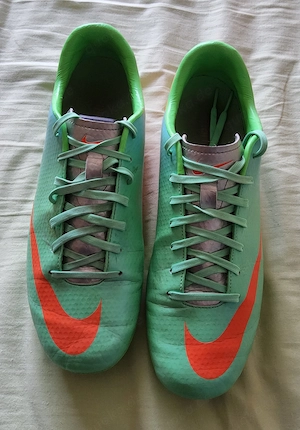 Fußballschuhe  Nike  Mercurial  -  Gr.  42,5  -  türkis - orange