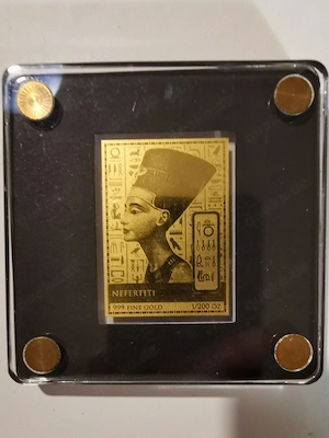 Goldbarren Ancient Egypt "Nofretete" 1 200 oz 999er Feingold, mit Zertifikat, sehr gesucht !