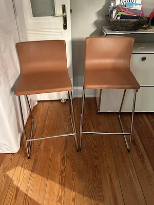 IKEA Bernhard | 2er-Set Barhocker Leder Braun | Wie Neu | VB