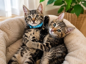 Zwei Babys suchen neues Zuhause ( 4 Monate ) -  ( BKH Mix )