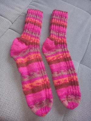 Handgestrickte Socken Größe 39 41