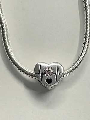 Charm Anhänger Herz Herzschlag