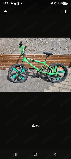 cooles grünes bmx