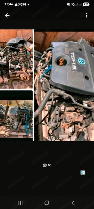 MOTOR zu verkaufen 1,9 tdi golf4 motor ahf 110ps