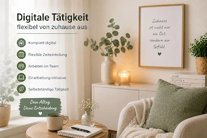 Flexible Online-Tätigkeit für Menschen mit Homeoffice-Wunsch