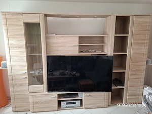 Schrankwand Wohnzimmer sonoma-eiche Bild 2