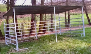 Offenstall Unterstand   Weidehütte