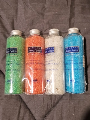 Mineral Beauty System 4er-Set Meer Badesalz 4x150ml, neu ungeöffnet