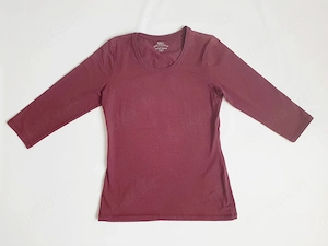T-Shirt Shirt Gr. 38 Oberteil bordeuaxfarben 3 4 Ärmel