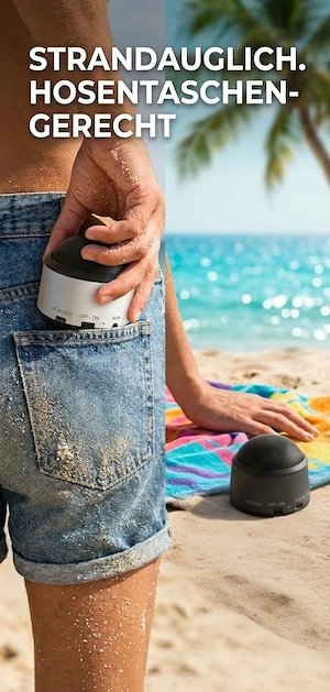 Ich biete hier kompakte Bluetooth Lautsprecher an, der sich ideal für unterwegs oder als Ergä