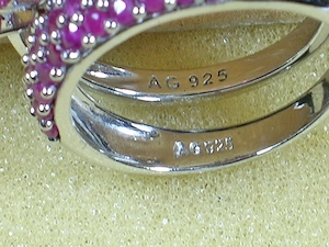 NEU: 2x Ring Gr. 19 - 59,5 925 Silber mit Rubin - je 40,- Euro Bild 6