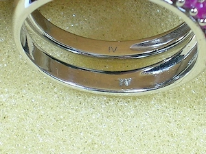 NEU: 2x Ring Gr. 19 - 59,5 925 Silber mit Rubin - je 40,- Euro Bild 7