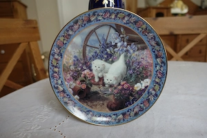 Porzelanteller Katzenmotiv