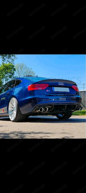 Audi A5 S5 S-Line Diffusor Facelift 2012-2016 Schwarz Glanz