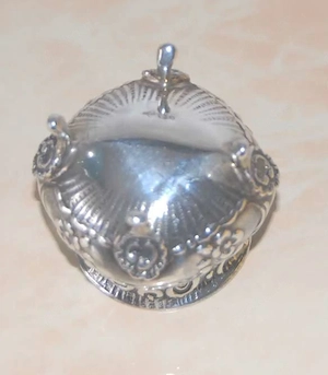 Albo 835 Silber. Zuckerdose mit Zange Bild 3