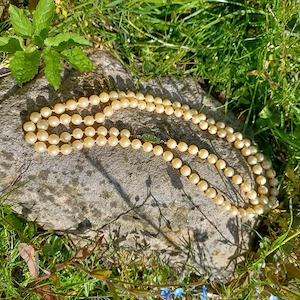 Vintage Perlenkette Lang Bild 5